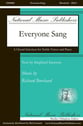 Everyone Sang SSAA choral sheet music cover